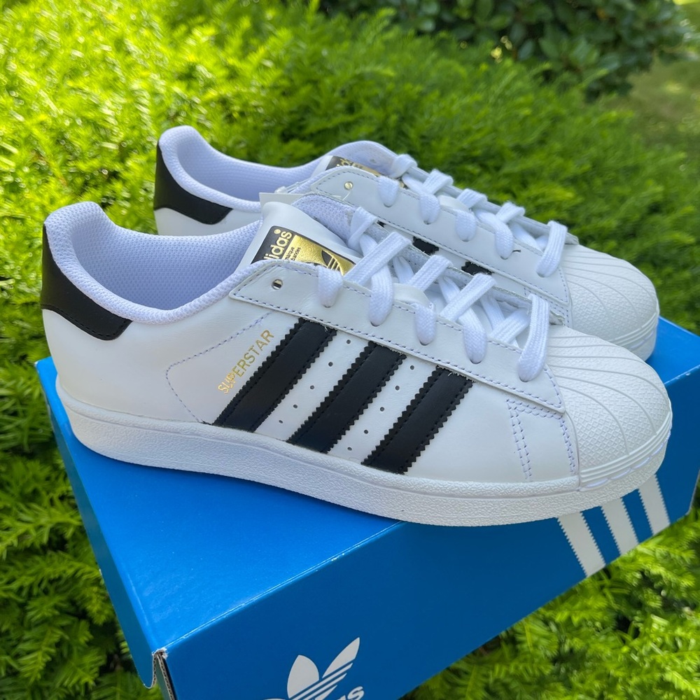 Adidas Originals Superstar Shoes White Black C77154 Youth Sizes 5.5